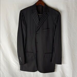 Ralph Lauren Chocolate Brown Suit w/Classic Pinstripe Design Size: 44R NWOT!
